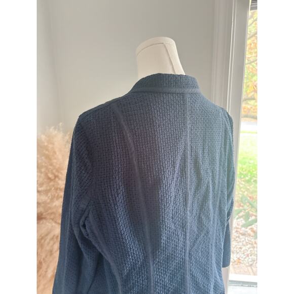 Gap Navy Eyelet Blazer Jacket Women’s XL Lightweight Business Casual Coat - Picture 8 of 10